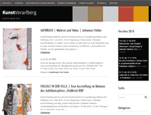Tablet Screenshot of kunstvorarlberg.at